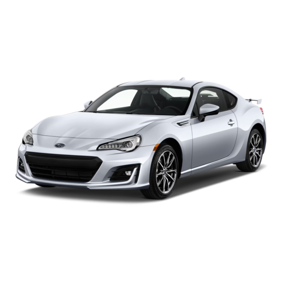 Subaru BRZ 2017 Owner's Manual