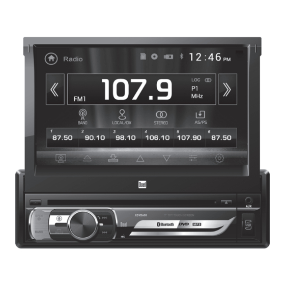 Dual Electronics Corporation XDVD600 Installation & Owner's Manual