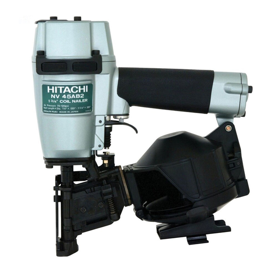 Hitachi NV45AB2S - 7 to 1-3 Coil Roofing Nailer Manuals