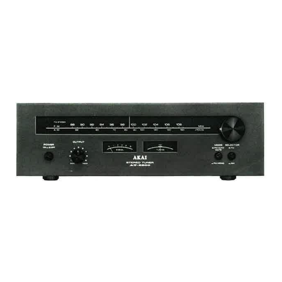 Akai AT-2200 Operator's Manual