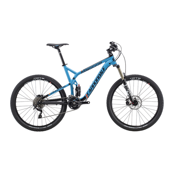 Cannondale Trigger 27.5/29 Owner's Manual Supplement
