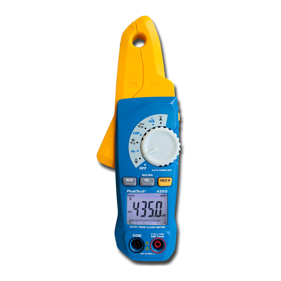 PeakTech 4350 Operation Manual