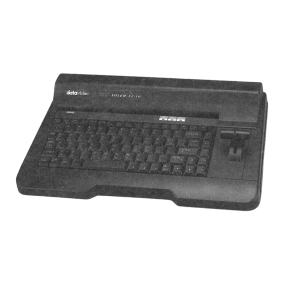 Datavideo EZ-10 Instruction Manual