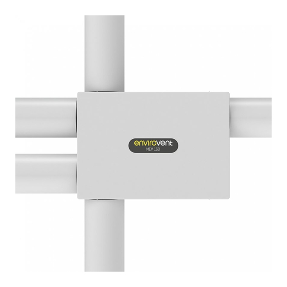 Envirovent MEV 160 Installation Manual
