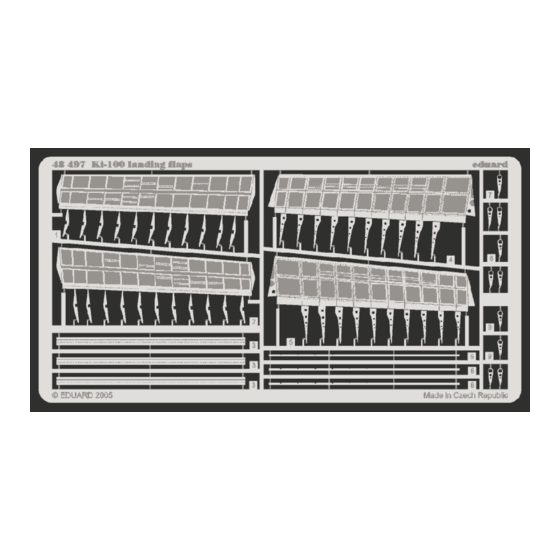 Eduard Ki-100 landing flaps Assembly Instructions