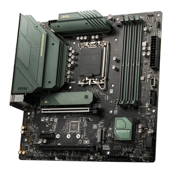 MSI MAG B660M BAZOOKA User Manual