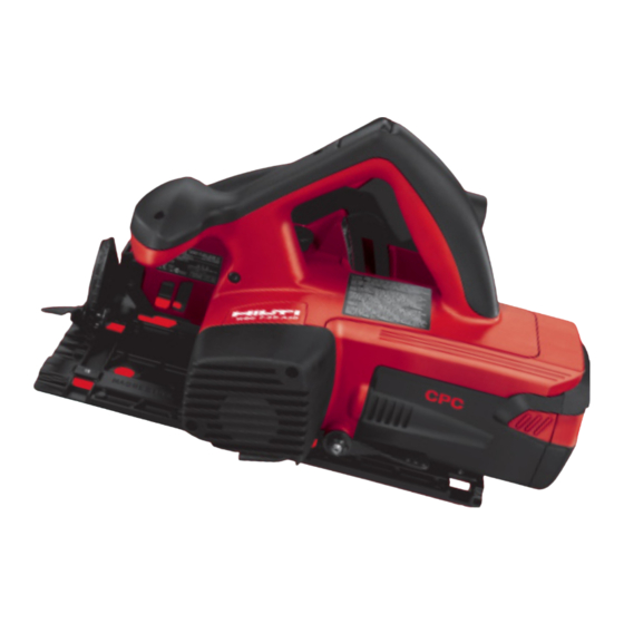 Hilti WSC 7.25 Operating Instructions Manual