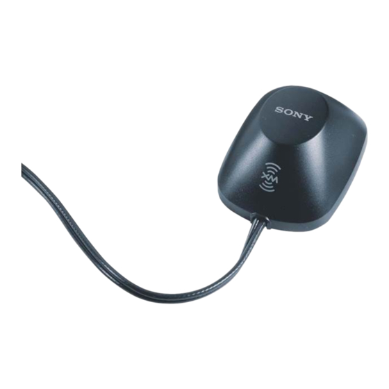 Sony AN-XM100 Installation Manual