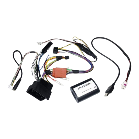 Alpine APF-X310MIB Quick Reference Manual