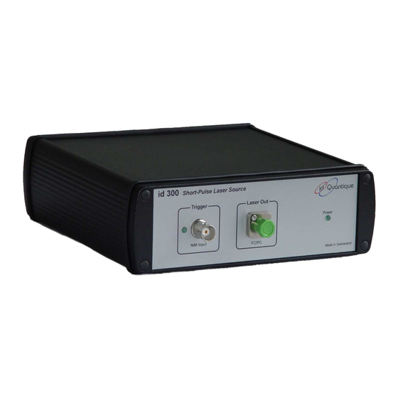 Id Quantique id300 User Information And Operating Manual