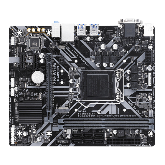 GIGA-BYTE TECHNOLOGY B365M D2V User Manual