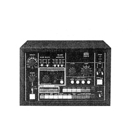 Roland COMPURHYTHM CR-78 Owner's Manual