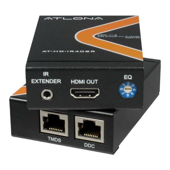 Atlona AT-HD-IR40SR User Manual