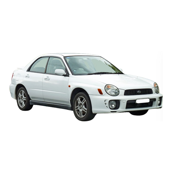 Subaru 2001 IMPREZA Service Manual