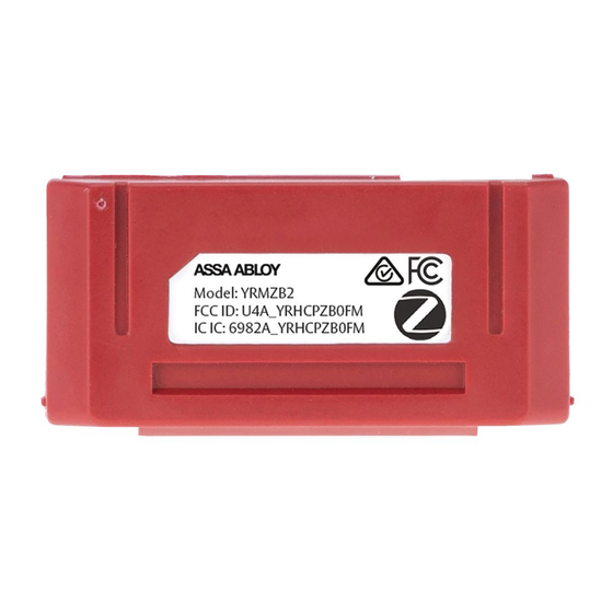 Yale Real Living YRMZB2 Installation And Programming Instructions
