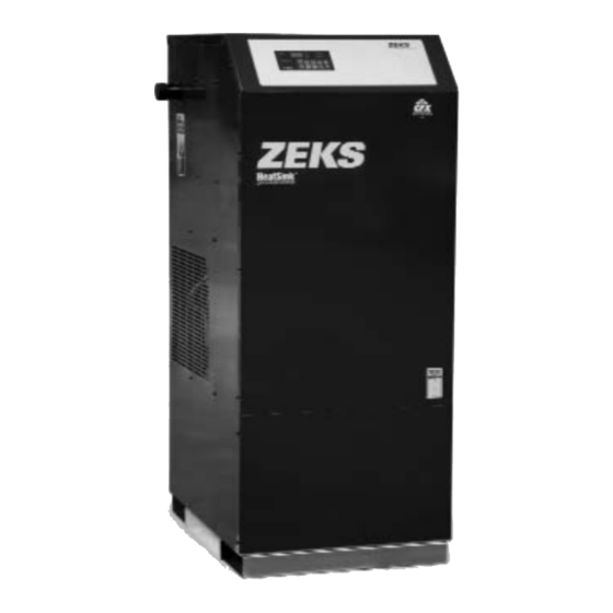 ZEKS HeatSink HSG Series Air Dryer Manuals