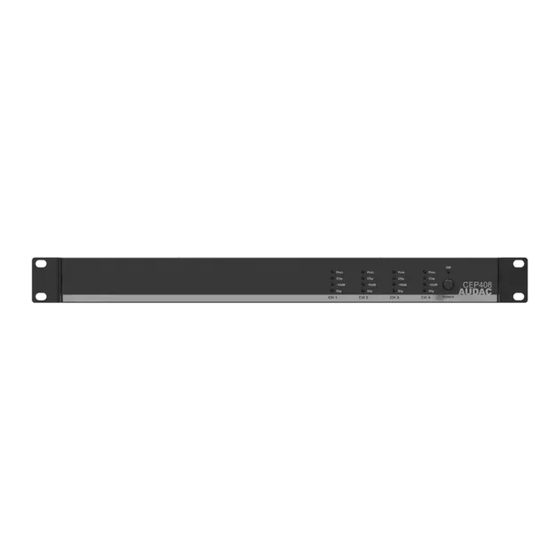 AUDAC CEP Series Quick Start Manual