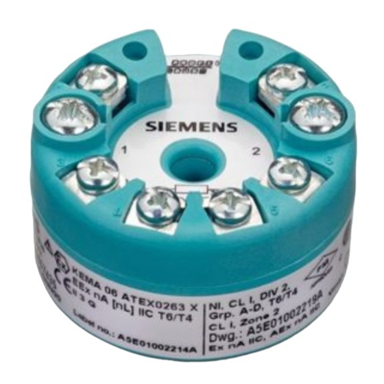 Siemens 7NG3214 Operating Instructions Manual