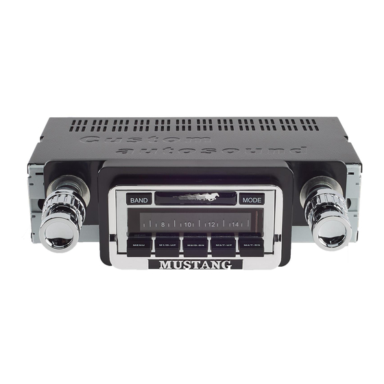 Custom Autosound USA-630 User Manual