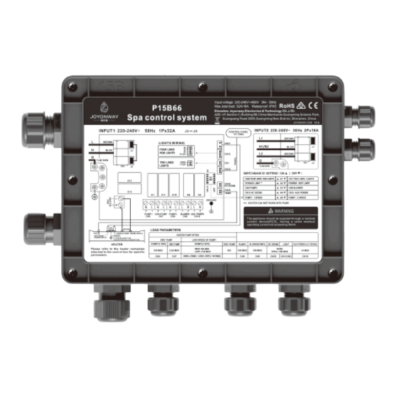 Joyonway P15B66 Quick Installation Manual