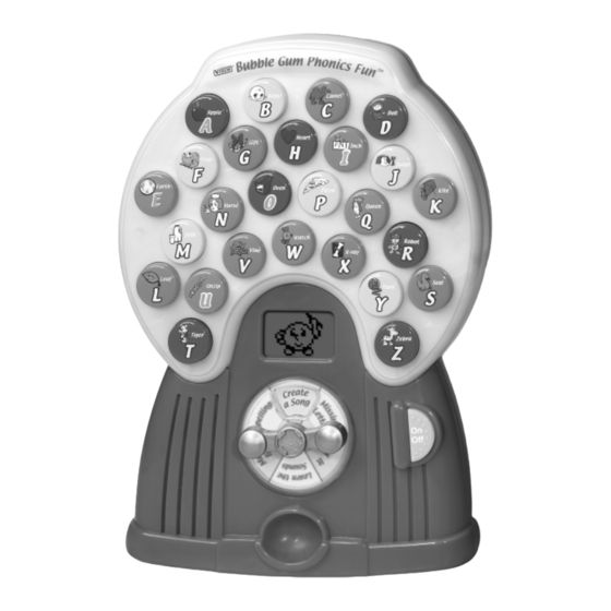 VTech Buble Gum Phonics Manual To Using