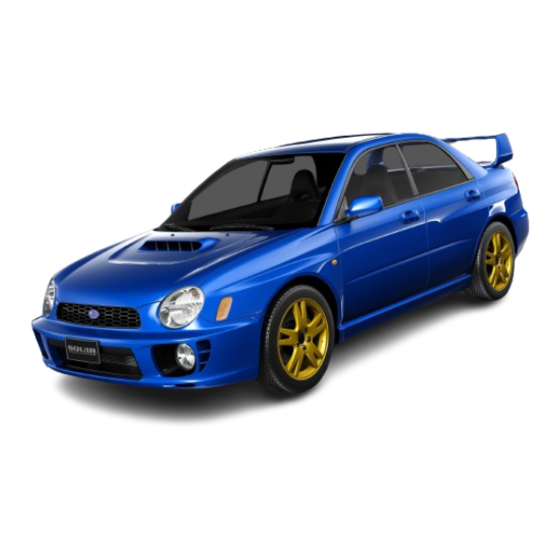 Subaru 2001 IMPREZA Service Manual