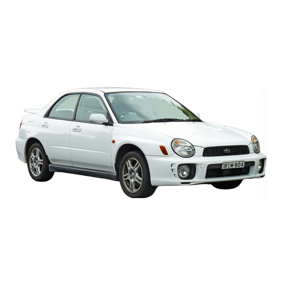 Subaru 2001 Impreza Service Manual