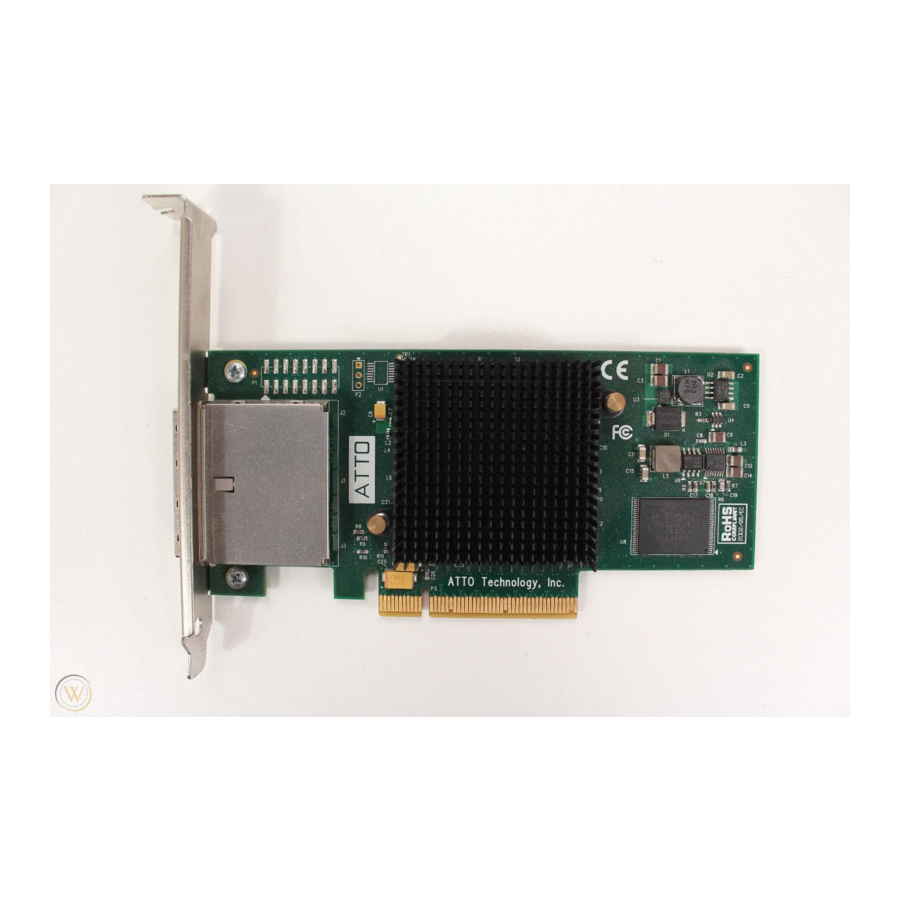 ATTO Technology Low Profile SAS Host Adapter H380 Manuals