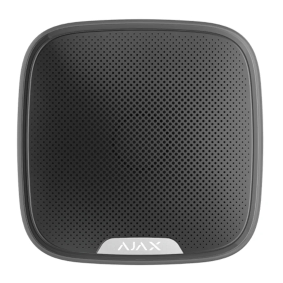 AJAX StreetSiren User Manual