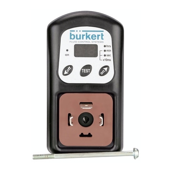 Burkert 1087 Installation Manual
