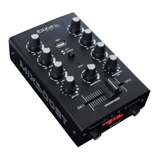 Ibiza sound MIX500BT Manual