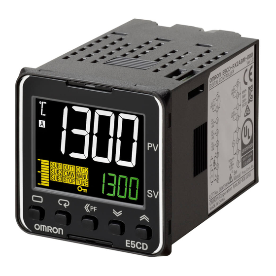 Omron E5CD-B Manual