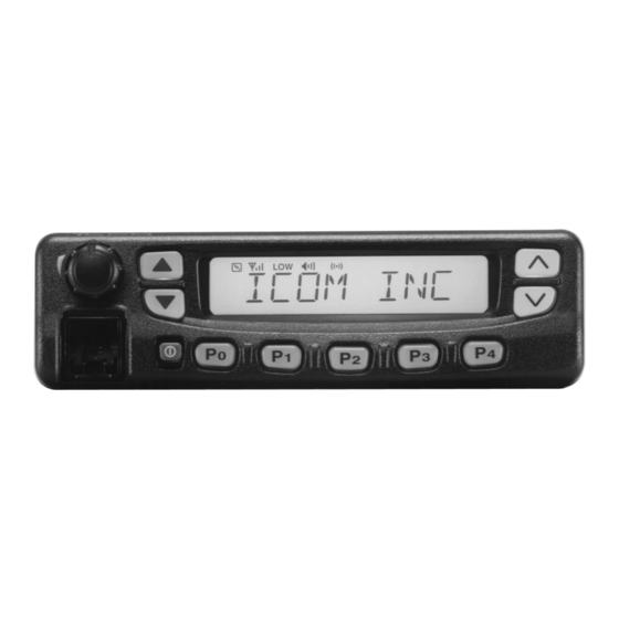 Icom IC-F621 Instruction Manual