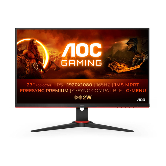 AOC 27G2SPAE/BK User Manual