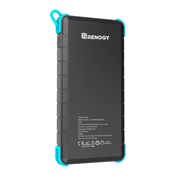 Renogy E.POWER R-SP003 Manual