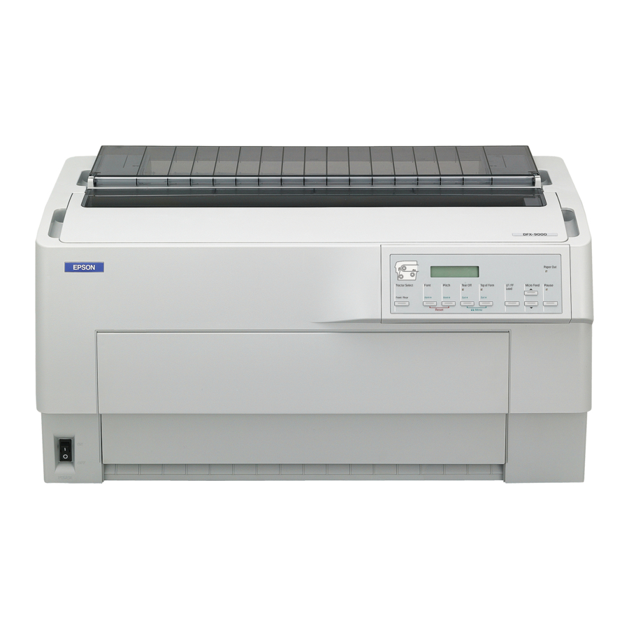 Epson DFX-9000 Manual