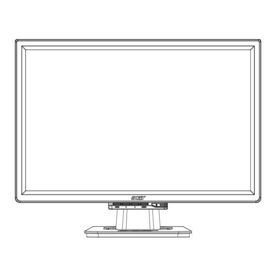 Acer LCD monitor Quick Start Manual