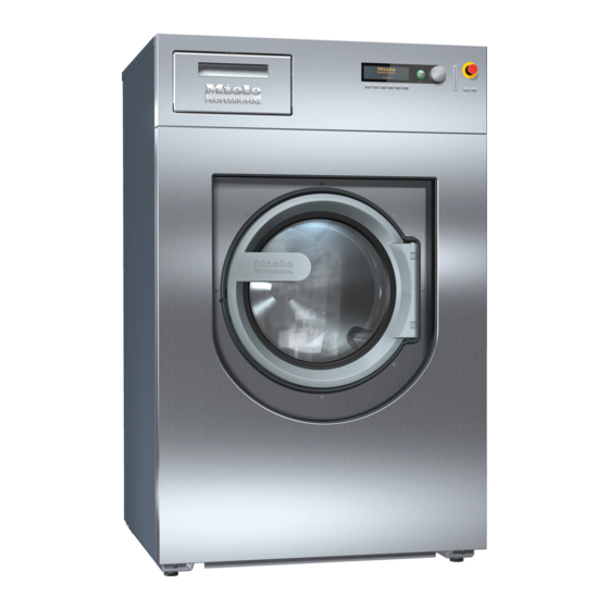 Miele professional A 814 Operating Instructions Manual