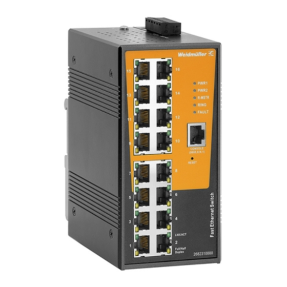 Weidmüller IE-SW-AL16M-16TX Hardware Installation Manual