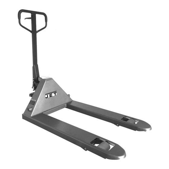 User Manuals: Jet JTX-2748A Capacity Pallet Truck