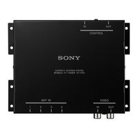 Sony XT-V70 Installation/Connections