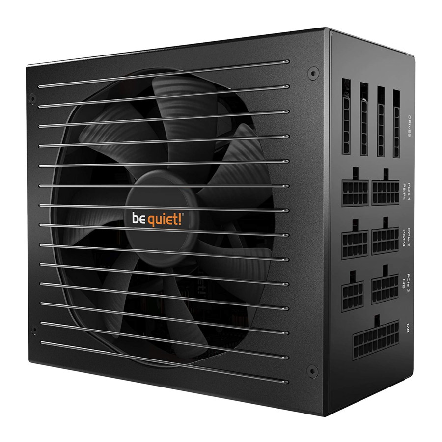 BE QUIET! STRAIGHT POWER 11 Platinum, BN645 Manual