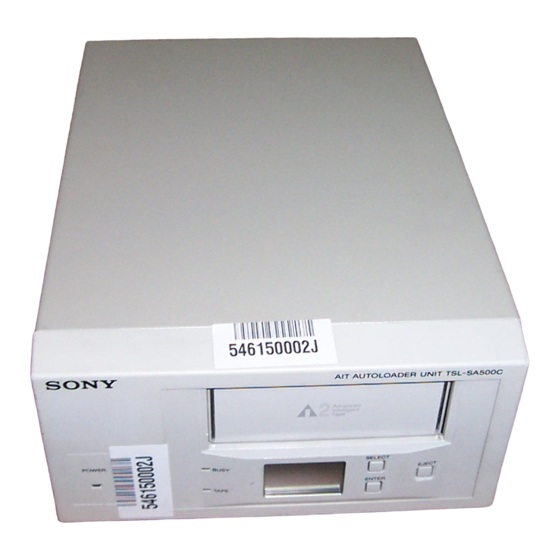 Sony TSL-SA500C Manuals
