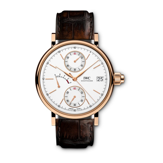 iwc PORTOFINO MONOPUSHER Operating Instructions Manual