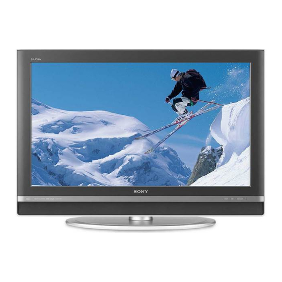 SONY BRAVIA XBR KDLV40XBR1 SPECIFICATIONS Pdf Download ManualsLib