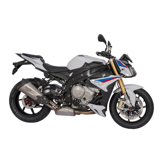 BMW Motorrad S 1000R 2017 Rider's Manual