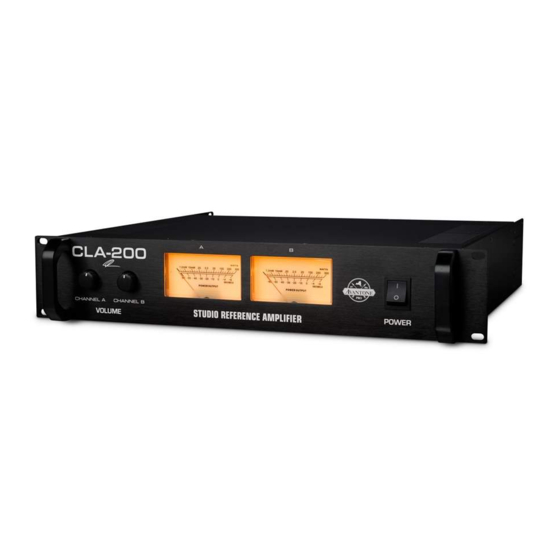 Avantone Pro CLA-200 Manual