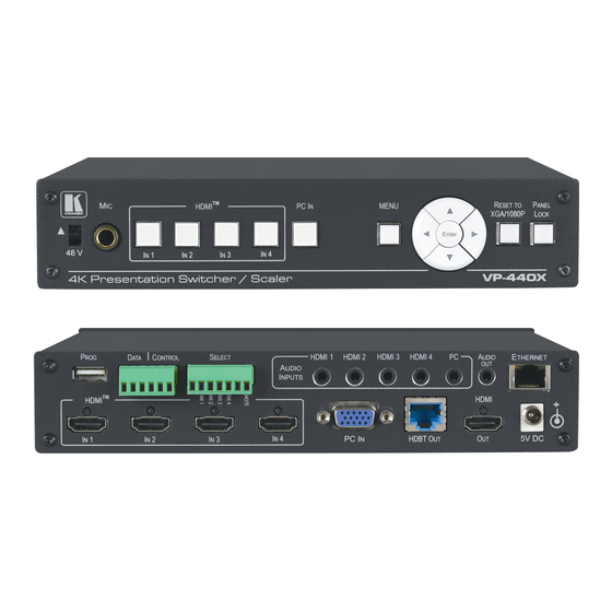 Kramer VP-440X User Manual