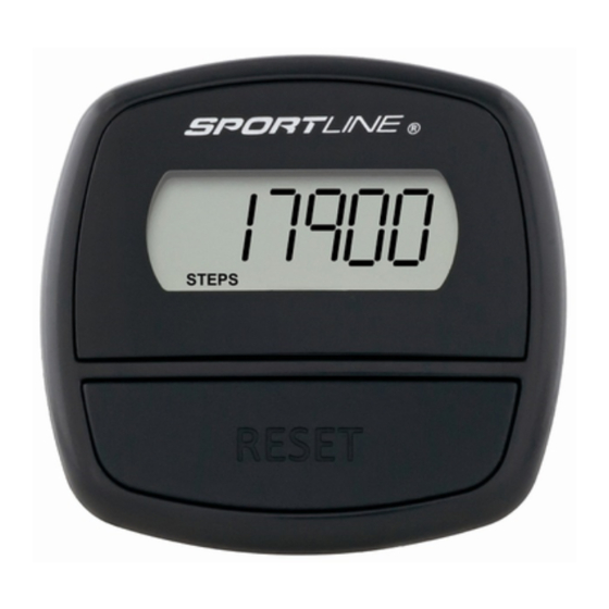 Sportline 330 User Manual