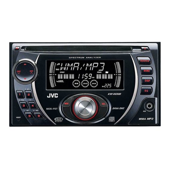 JVC KW-XG500J Instructions Manual